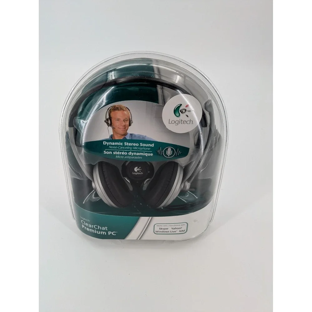 Logitech‎ ClearChat Premium PC Headset Noise Canceling BRAND NEW